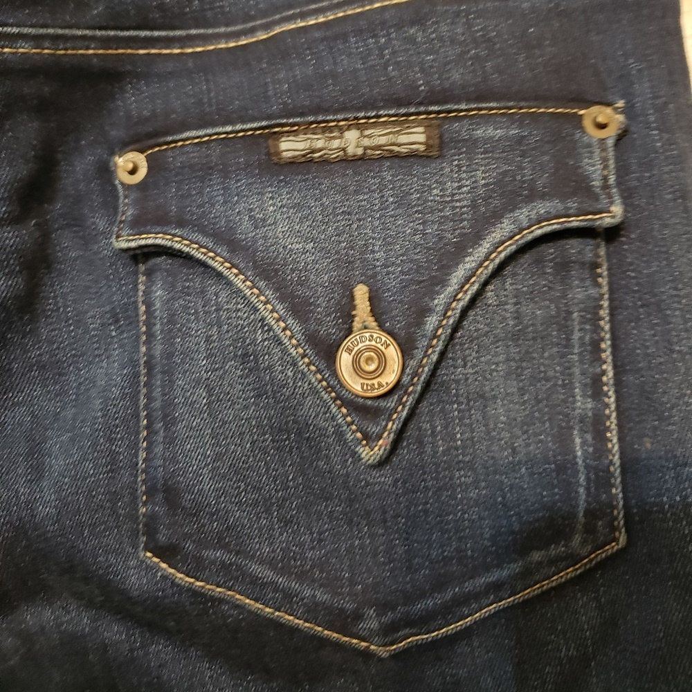 HUDSON Skinny Jeans Button Flap pocket sz w 28